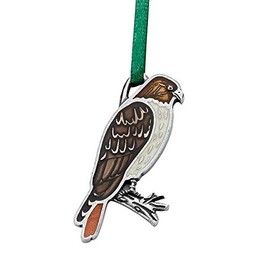 DANFORTH - Red-Tailed Hawk Pewter Ornament - 1 15/16 Inches High - Handcrafted - Made in The USA
