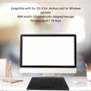 Bluetooth Keyboard 78 Keys RGB Backlit Ultra Slim Silent Portable