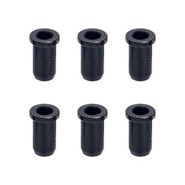 Banworks Saitenhalter für Gitarrensaiten, 4 mm (5/32 Zoll), Saitenhalter durch den Korpus, für E-Gitarren, 6 Stück, JT/CXK-03, Schwarz