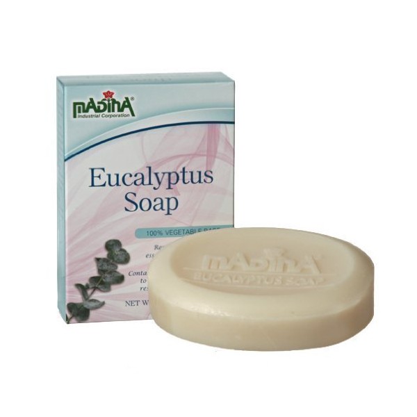 EUCALYPTUS Soap Bar by Madina 3.5 oz (2 Bars). amtc