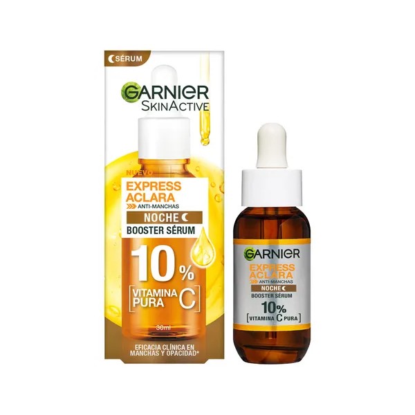 Garnier Express Aclara Serum Noche Antimanchas Vitamina C Pura 30ml