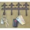 LuLu Decor, Cast Iron Fleur De Lis Key Hook (Key