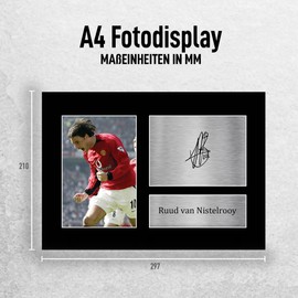 HWC Trading A4 Ruud V Nistelrooy Gifts Printed Autograph Picture for Fans and Supporters of Signing - A4