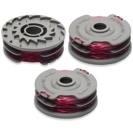 Galenkong 3 Pieces Trimmer Spool Line Compatible with Flymo FLY021/513937190, Standard 1.5mm Double Autofeed Strimmer Spool Wire