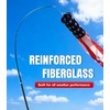 Sinyoeer 18FT Telescoping Wind Sock Pole, Fiberglass Flag Pole Pole