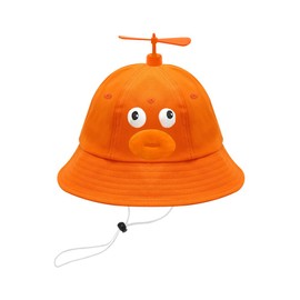 Propeller Hat,hat with Propeller,Funny Hats,Novelty Hat Crazy Hats for Children or Adults Female（Orange Color）