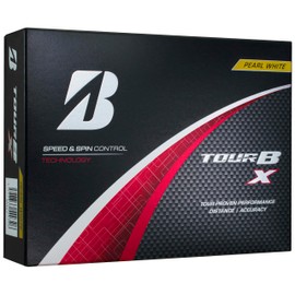 Bridgestone B4GXJ Tour B X Golf Balls, 2024 Model, 12 Balls, Pearl White