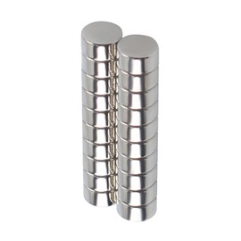 3D Printer Accessories 6×3mm Round Magnets Kit(20Pcs) for DIY 3D Printed Part Model or Tools Organization Crafts Whiteboard Kitchen Office Miniatures