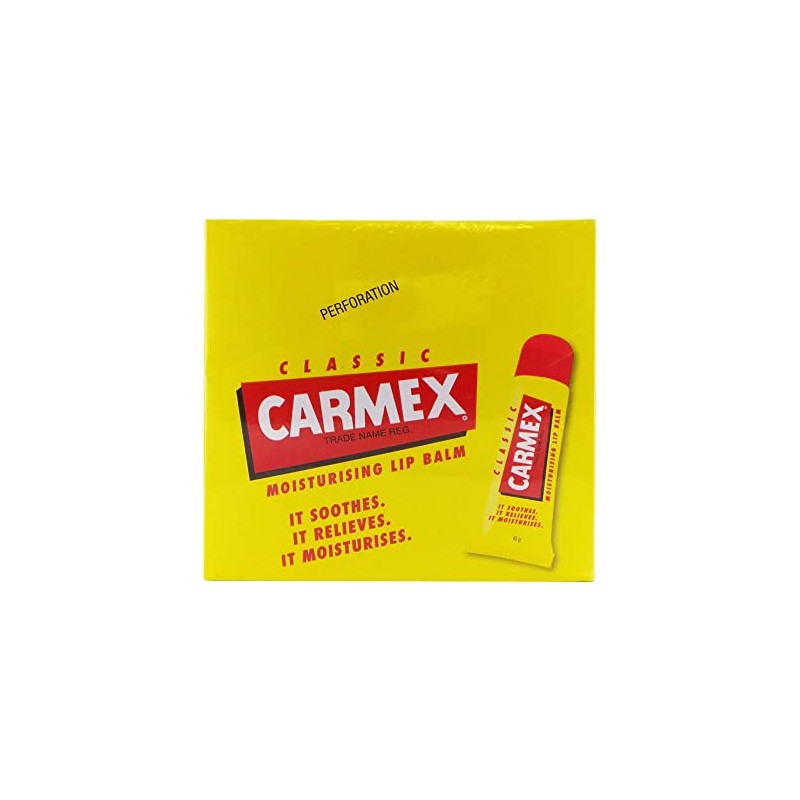 Carmex Tubo original de bálsamo labial, 0.35 onzas cada uno