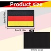 Pack of 2 Germany patch Velcro patches, Germany flag patch,