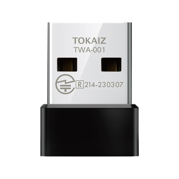 TOKAIZ Wireless LAN Wifi Device Wi-Fi5 AC Compatible, Wireless LAN Adapter, AC600, 2.4 GHz, 5 GHz, 433 Mbps + 200 Mbps, Ultra Small USB Wireless Adapter, Compatible with Windows and Mac OS