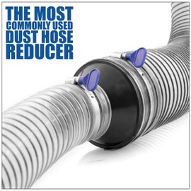 Fulton 4 inch to 2 1/2 inch Reducer Fitting for Dust Collection Hose to Hose Connections and 4 Inch Port Connections on Larger Machinery