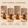 8.4oz Glass Reed Diffuser Bottles, Amber Fragrance Container
