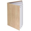 PRO-MWA4-12 Menu Book, Hardcover, Wood Grain, 12 Pages (6 Sheets,