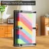3d Rainbow Pin Art Kids Art Desk Metal Slinky Hand