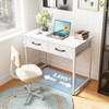 Casaottima 32 Inch Small Office Computer Desk with 2 Drawers