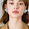 FFWTPY Women's Earrings Hypoallergenic Square Stainless Steel Earrings Trendy Commuting