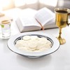 Bekith 2 Pack Communion Plates for Church, Communion Ware Stainless