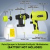 Cordless HVLP Paint Sprayer Compatible with Ryobi 18V ONE+ Battery