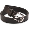 Hawkdale Womens Leather Belt - 1 Inch Skinny - Black,