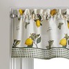 CHF Juego de Cortinas de Cocina Limón y Cenefa, 3