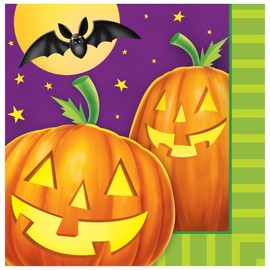 Creative Converting Pumpkin Shine Lunch Napkins, Multicolor