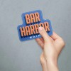 Retroplanet Bar Harbor Maine Retro Die Cut Sticker