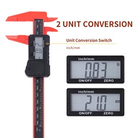 UNIPEC Digital Caliper 6 inch Digital Micrometer Caliper,ABS Body for Accurate Measurements with LCD Screen, Auto-Off Feature, Inch and Millimeter Conversion