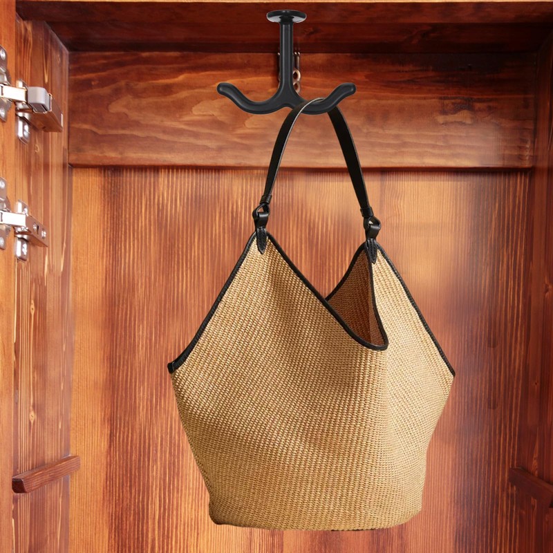 Lemecima 12 Pcs Zinc Alloy Ceiling Double Hook Cabinet Wardrobe