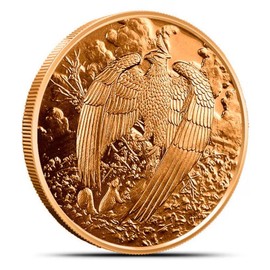 Katy Craig Katy Craig 10 x 1oz Copper Rounds Great Eagle Nordic 999 Fine Bullion Supplied in Tub