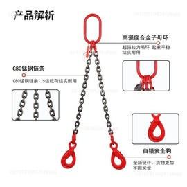 더블 훅 리프팅 체인 셀프 록킹 몰드 오버헤드 크레인 결합 장치 [02 1 meter 2 cha-2] Double Hook Lifting Chain Self-Locking Mold Overhead Crane Coupling Device [02 1 meter 2 cha-2]