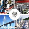 8Pcs M4 Single Bolt Cable Clamp Wire Rope Clips Stainless