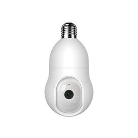 NU-SET Light Bulb Camera, Smart WiFi Home Security Camera with Pan-Tilt Panoramic View, 4MP, White
