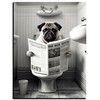 DARO Design - Toilet Picture on 6 mm HDF 40