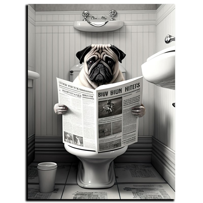 DARO Design - Toilet Picture on 6 mm HDF 40