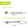 2-in-1 Stainless Steel Watermelon Fruit Cutter Slicer Tool and Melon