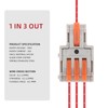 DIANN 10pcs Lever Wire Connectors 1 in 3 Out Circuit