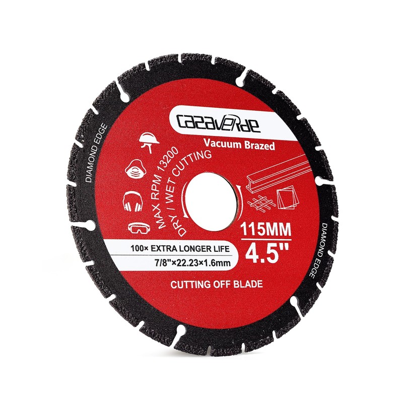 Casaverde 4.5" Diamond Metal Cutting Wheel with 7/8" Arbor,All Purpose