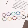 BESTEEL 10 Pcs 16G 18G Hinged Clicker Nose Rings Helix