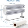 Wall Roll Holder, Aluminium Foil Dispenser and Freshness, 3-in-1 Magnetic