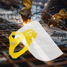 Sharplace Face Adjustable Headband Accessory Lightweight Sturdy Face Guard Visor for Work Kitchen Cooking Weeding Grinding Women, clear