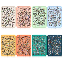 LOYIM 8 Pcs 12'' x 8.7'' Extra Large Puzzle Sorting Trays Stackable Puzzle Trays for Sorting Piece Sorter Jigsaw Storage Accessory for Sorting 2000/3000/5000/6000 Pieces