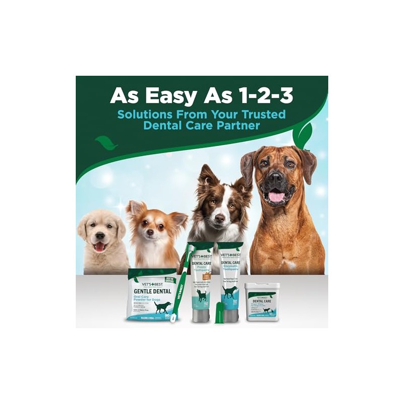 Vets Best Toallitas Para Dedos De Cuidado Dental Sin Sabor