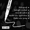 Acrylic White Paint Pens - 6 Pack 0.7mm Extra Fine