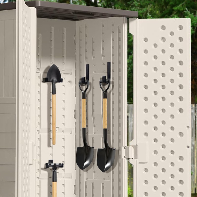 6 Pcs Storage Shed Hooks for Suncast, Black J and