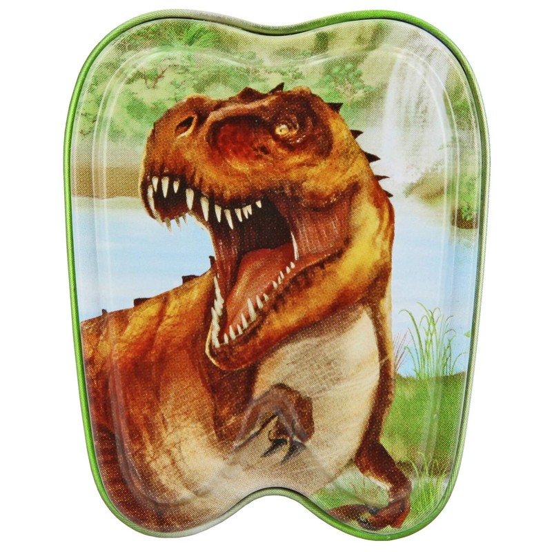 Depesche 5615 Tin Box Dino World, approx. 5.4 x 4.3