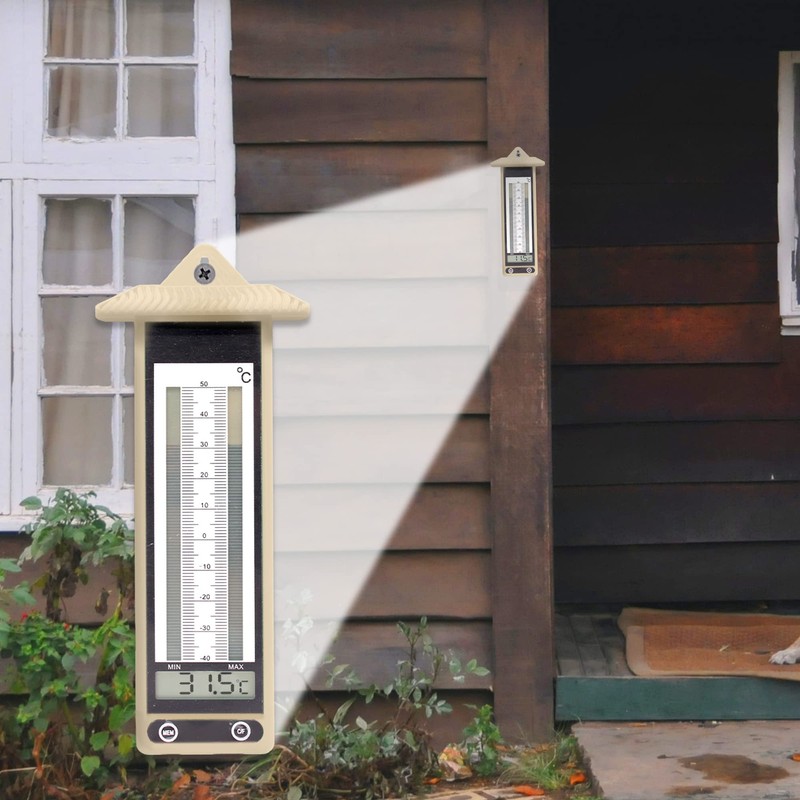 Captelec Set of 2 Mini Maxi Thermometers with Digital Display