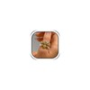 HUASAI Boho Thumb Rings for Women, Adjustable Pearl Jade Tiger
