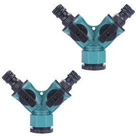 Yuakt Intermediate Faucet Branch Joint Socket Branch Fitting Faucet Branch Connector Branch Faucet Connector Water Distributor Set of 2