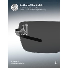 TIJN Rimless Blue Light Blocking Glasses for Women Men Colorful Lenses Trend Square Eyeglasses Bluelight Glasses for Computer/Screen Metal Frame